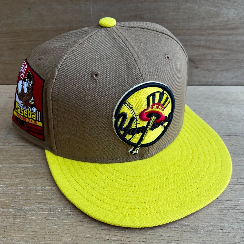 MITCHELL & NESS TOPPS NEW YORK YANKEES FITTED 7 3/8 HAT Structured NEW